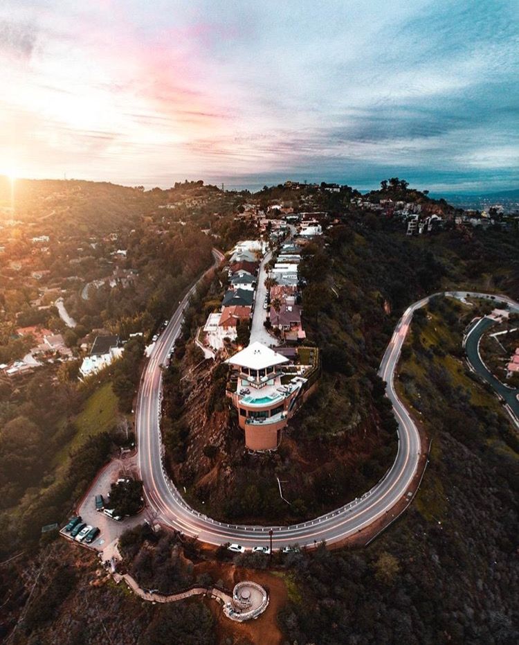 Mulholland drive road Los Angeles