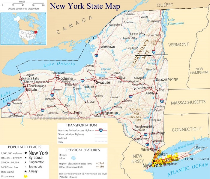 new york state map