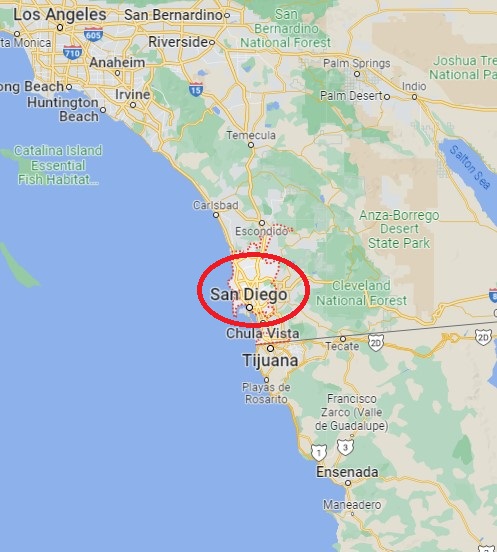 San Diego map